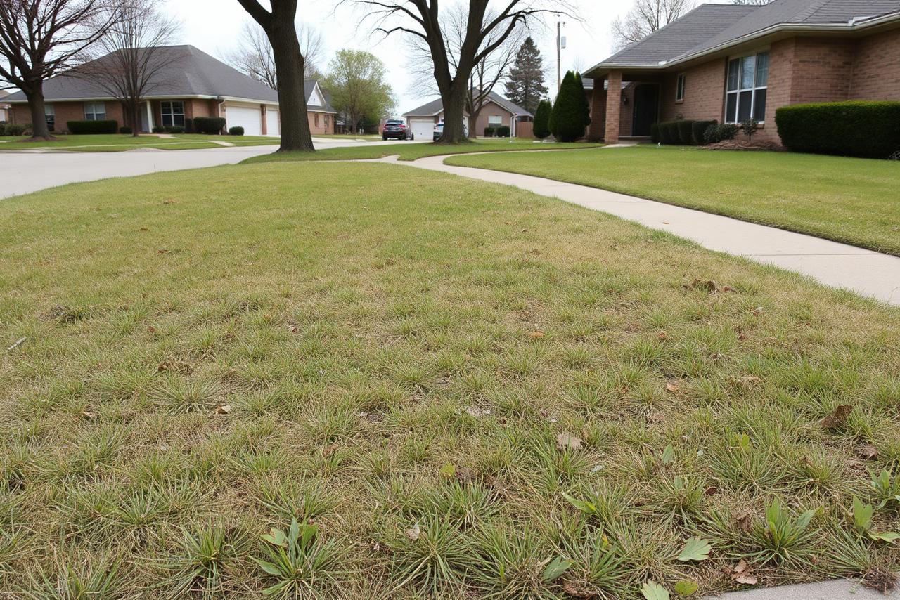 Lawn before Metro Lawn Pro service
